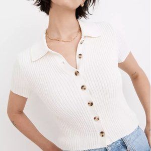 Madewell Barbrook Button-front Sweater Polo